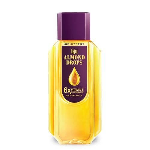 Bajaj Almond Drops Hair Oil - 6X Vitamin E, Reduces Hair Fall, 500 ml